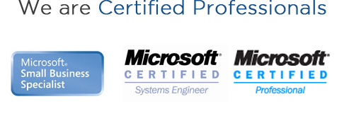 We are Certified Professionals